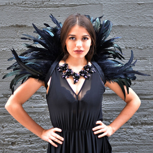 Black Feather Collar