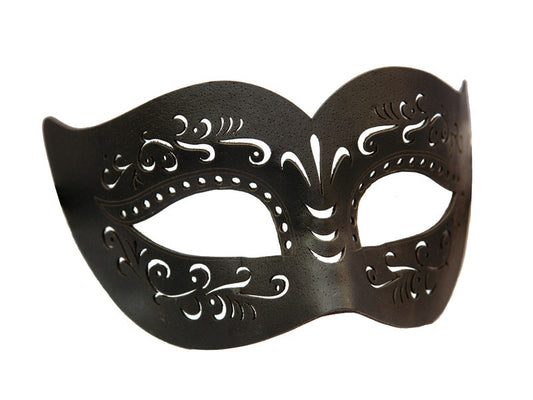 Leather Cut Black Mask