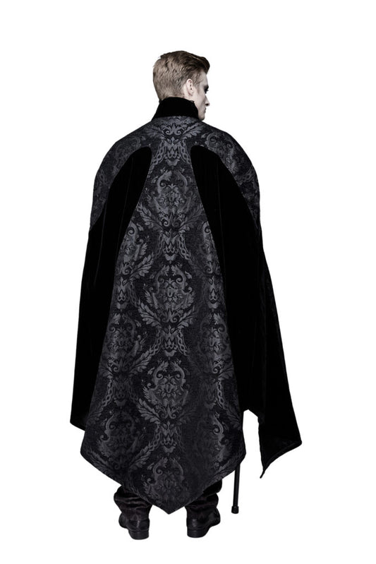 Men's Gothic Elegant Black Cloak