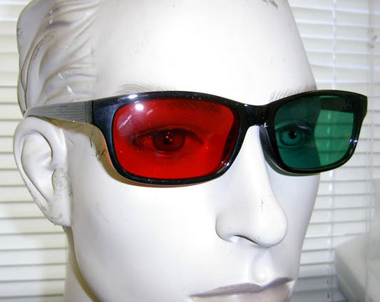 Classic 3D Green and Red Style Glasses