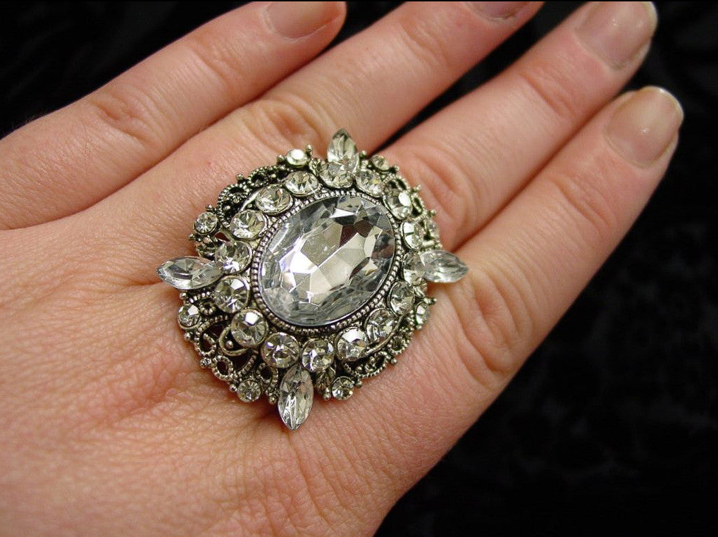 Large Stretchy Filigree Ring