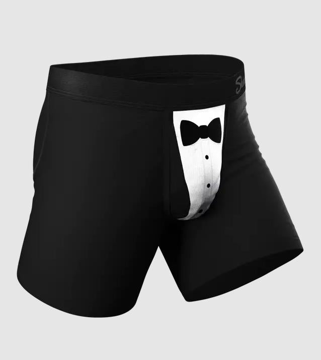 The 009 Black Tuxedo Ball Hammock® Pouch Underwear