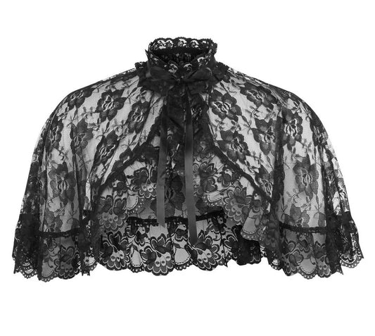 Black Lace Cape