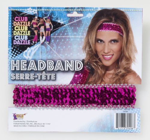 Magenta Sequined Headband