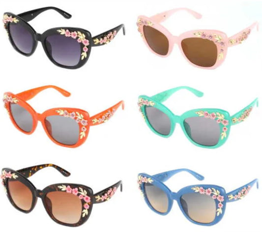 Floral Frame Sunglasses