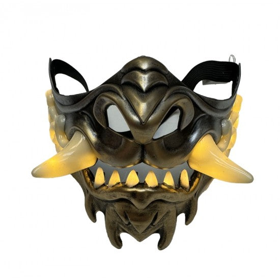 Metallic Light-Up Japanese Oni Mask