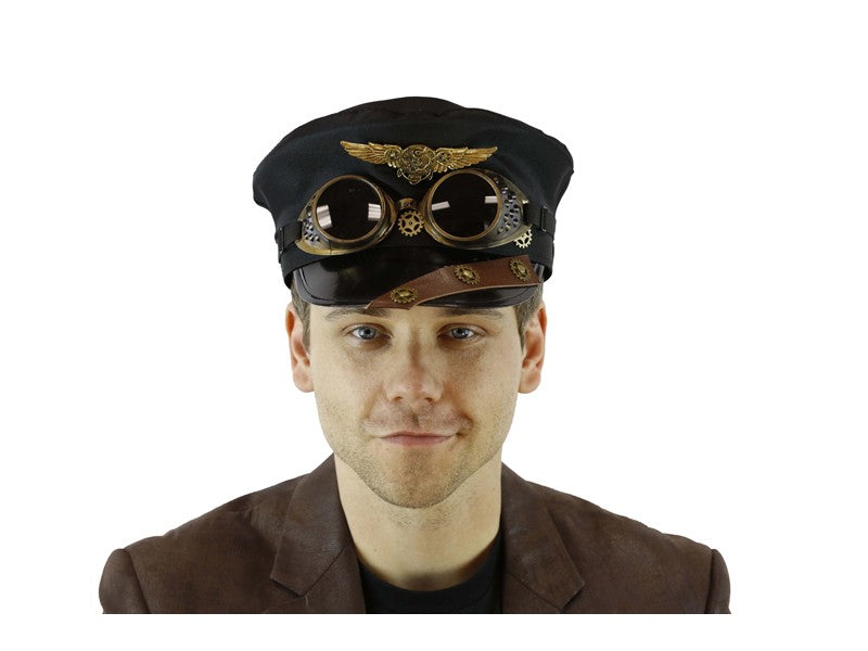 Steampunk Aviator Cap