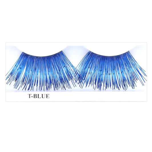 Eyelashes Tinsel Blue XL