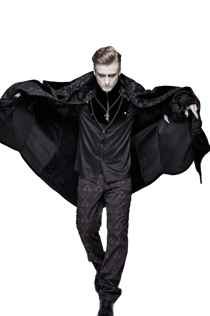 Men's Gothic Elegant Black Cloak