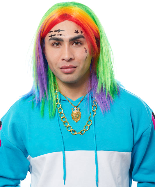 Unisex Rainbow Wig