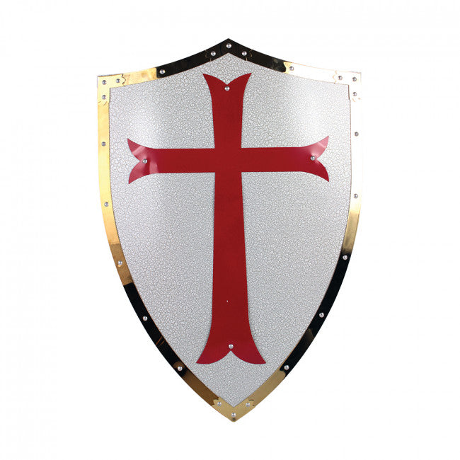 Red Cross Crusader Metal Shield