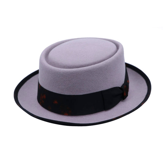 Lilac Wool Pork Pie Hat