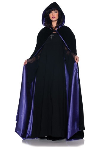 63" Deluxe Velvet & Satin Cape