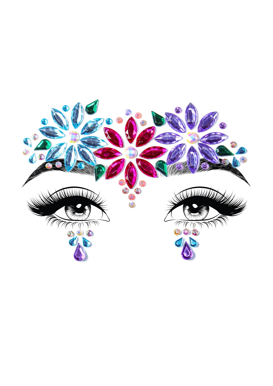 Dahlia Jewels Sticker