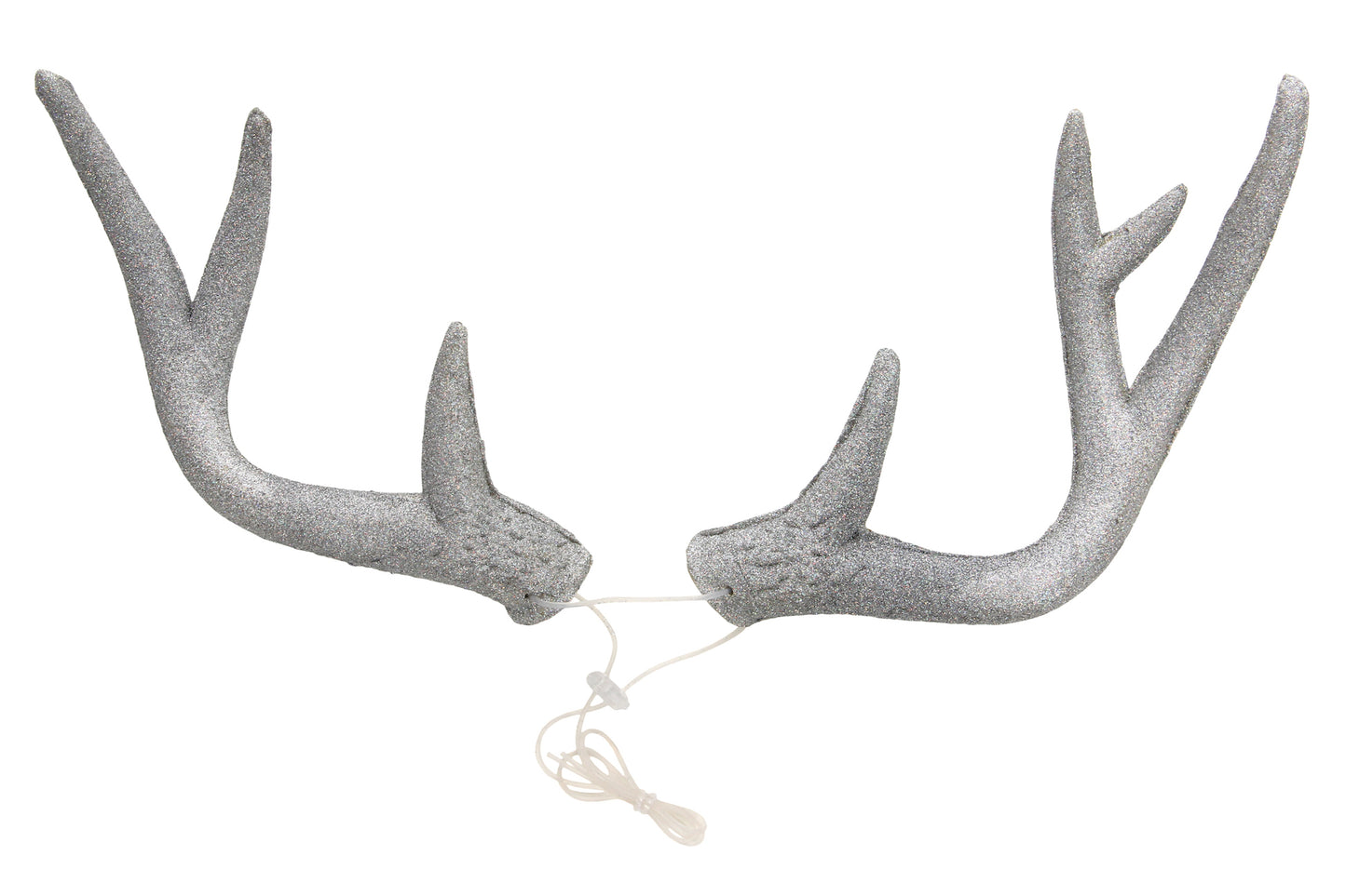 Deer Antlers Silver Glitter