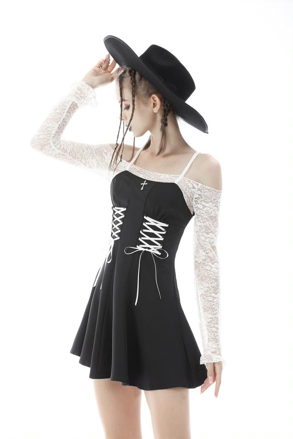 Black and White Princess Corset Dress