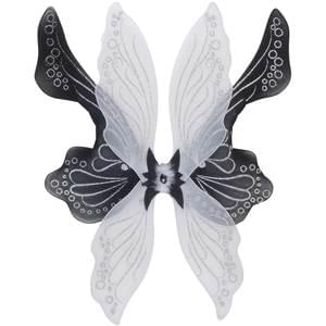 28" Black/White Fairy Wings