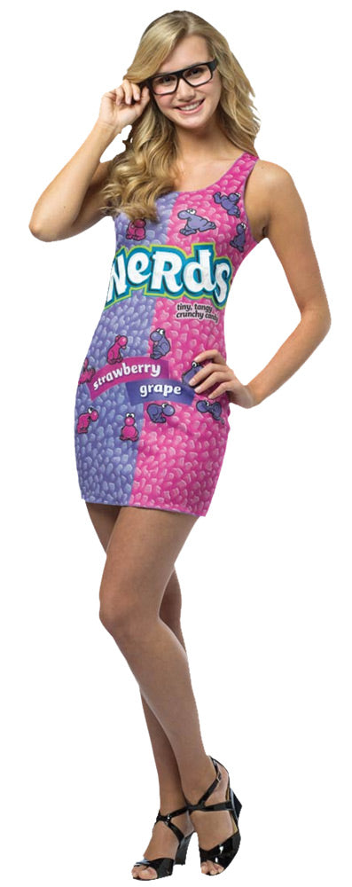 Nerd Dress & Glasses Teen Costume