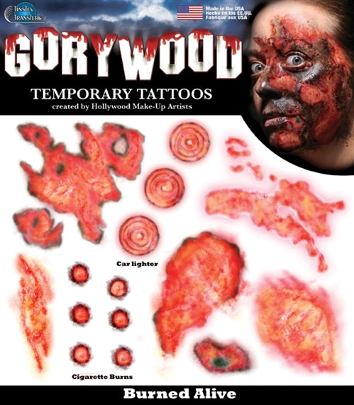 Burned Alive Trauma FX Tattoo