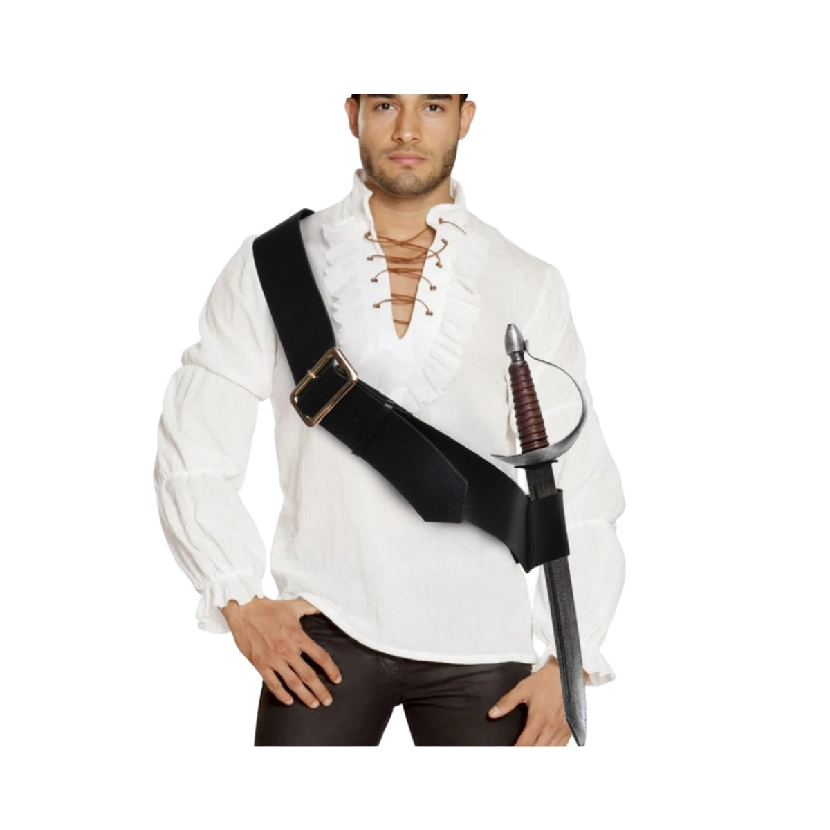 Leatherlike Cross Strap Sword Holder