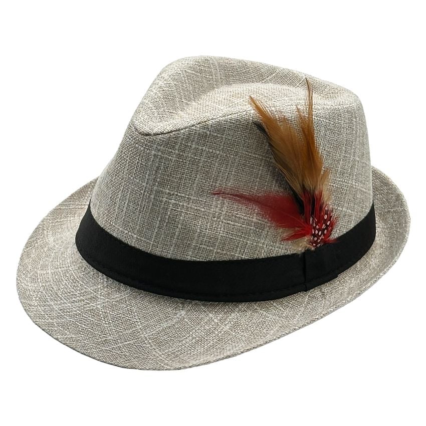 Fedora Hat with Feathers