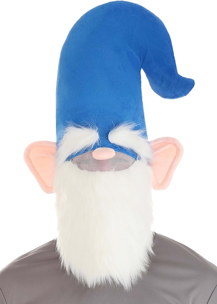 Blue Oversized Gnome Hat with Beard