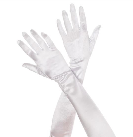 Extra Long Satin Gloves