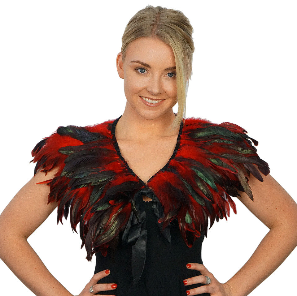 Rooster Coque Feather Cape